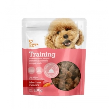 Petisco Papaya Pets Training Carne e Cenoura Cães Adultos 100 g