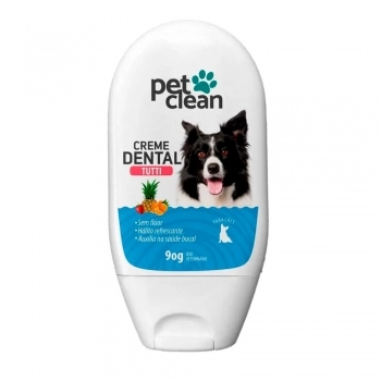 Creme Dental para Cães e Gatos Tutti Frutti Pet Clean 90 g