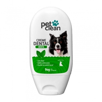 Creme Dental Para Cães e Gatos Menta Pet Clean 90 g