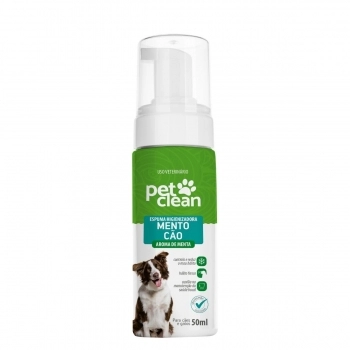 Espuma Higienizadora Mento Cão Pet Clean 50 ml