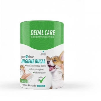 Dedal Care Higiene Bucal Pet Clean 30 unidades