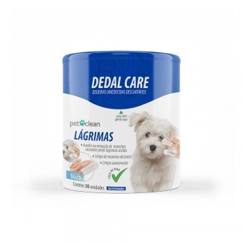 Dedal Umedecido Pet Clean Lágrimas - 30 unidades
