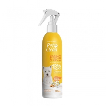 Banho a Seco para Cães e Gatos Hidratação Pet Clean 240 ml