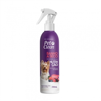 Banho a Seco para Cães e Gatos Nutrição Pet Clean 240 ml