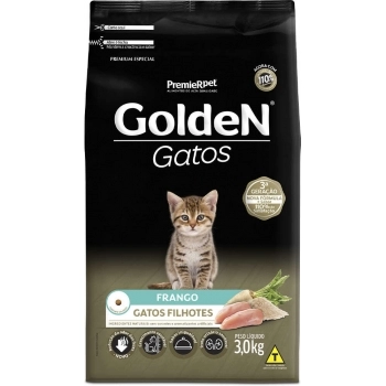 Ração GoldeN Gatos Filhotes Frango 3 kg