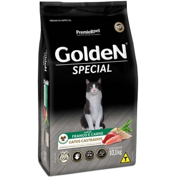 Ração Golden Special Gatos Adultos Castrados 10,1 Kg