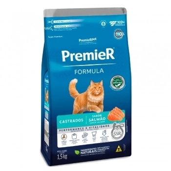 Ração PremieR Formula para Gatos Castrados Salmão 1,5 kg
