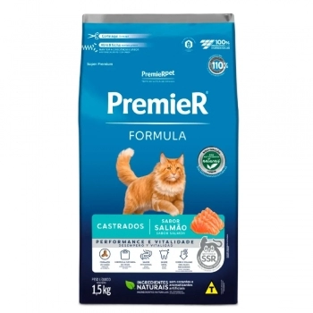 Ração PremieR Formula para Gatos Castrados Salmão 1,5 kg