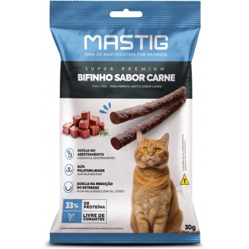 Bifinho Mastig para Gatos Sabor Carne 30 g