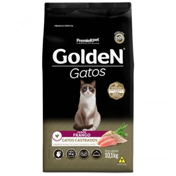 Ração Golden para Gatos Adultos Castrados Frango 10,1Kg