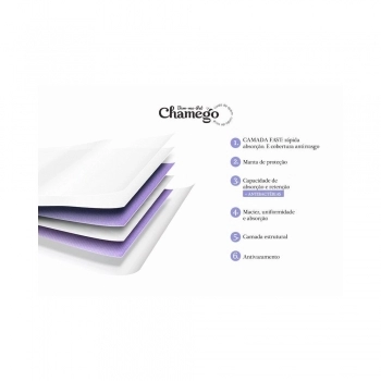 Tapete Higiênico Compacto Chamego 60x55 cm (30 Unidades)