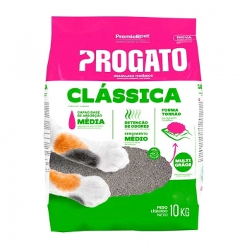 Granulado Higiênico ProGato Clássica Multigrãos 10 kg