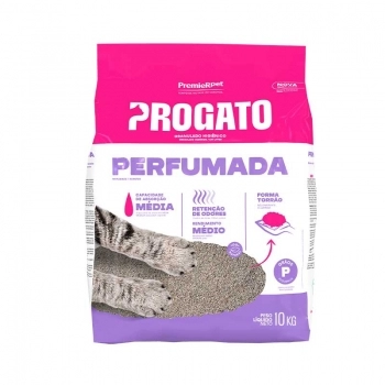 Granulado Higiênico ProGato Clássica Perfumada 10 kg