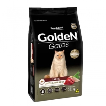 Ração GoldeN para Gatos Adultos Castrados Carne 10,1 kg