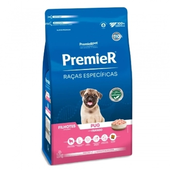 Ração PremieR Raças Específicas Pug para Cães Filhotes Frango 1 kg