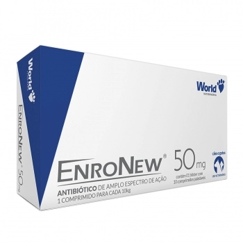 Antibiótico EnroNew 50 mg (10 Comprimidos)