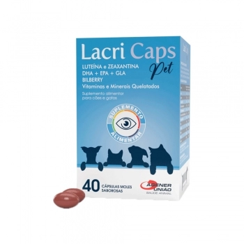 Suplemento Alimentar Lacri Caps Pet Agener União (40 Cápsulas)