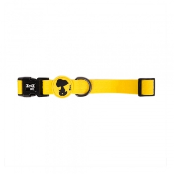 Coleira Zooz Pets Snoopy Neoprene Yellow para Cães - G