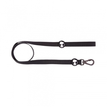 Guia Zooz Pets Snoopy Neoprene Black para Cães - PP