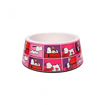 Comedouro Zooz Pets Snoopy Quadpink para Cães - GG