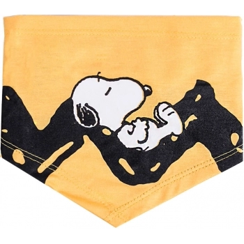 Bandana Zooz Pets Snoopy Rest Amarela - G