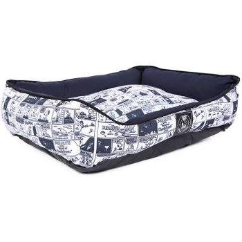 Cama Zooz Pets Snoopy Tirinha Azul para Cães - P