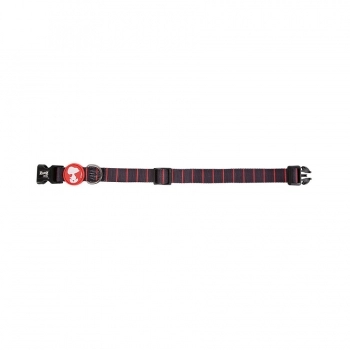 Coleira Zooz Pets Snoopy Black Red para Cães - P