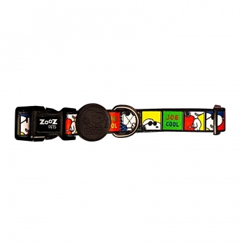 Coleira Zooz Pets Snoopy Joe Cool para Cães - PP