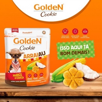 Biscoito GoldeN Cookie Cães Adultos Arraiau 350 g