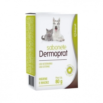 Sabonete Dermoprat para Cães e Gatos 80 g