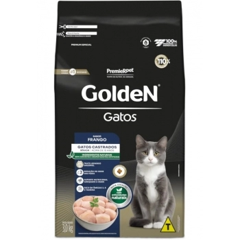 Ração Golden para Gatos Sênior Castrados Frango 3Kg