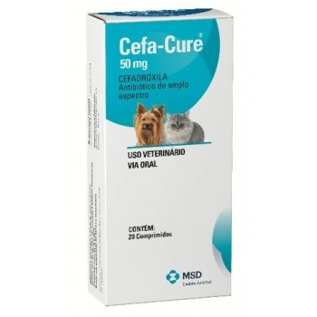 Antibiótico Cefa-Cure 50 mg MSD (20 Comprimidos)