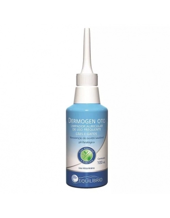 Limpador Auricular Dermogen Oto Agener União para Cães e Gatos 100 mL