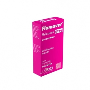 Anti-inflamatório Flamavet 0,2 mg Agener União para Gatos (10 Comprimidos)