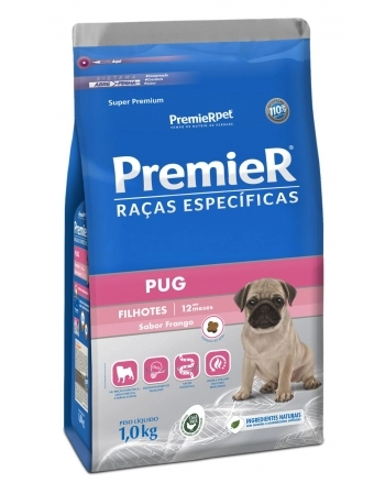 Ração PremieR para Filhotes Pug 1kg