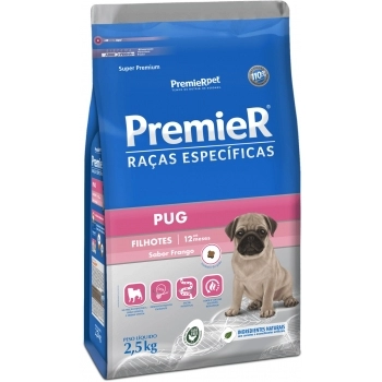 Ração PremieR para Filhotes Pug 2,5kg