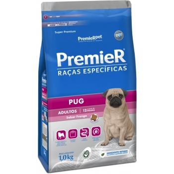 Ração PremieR para Pug Adultos 1kg