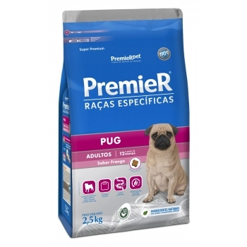 Ração PremieR Raças Específicas Pug Adultos 2,5Kg