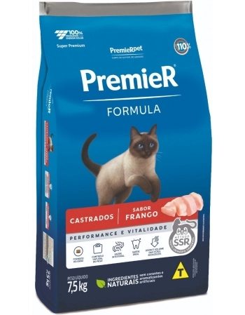 Ração PremieR Formula para Gatos Castrados Frango 7,5kg